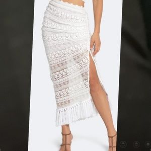 Queen Bee Bali Lace Skirt from Intermix